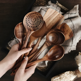 7pcs Wooden Utensil Set